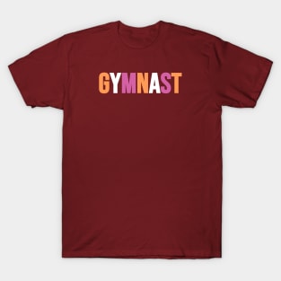 GYMNAST (Light lesbian flag colors) T-Shirt